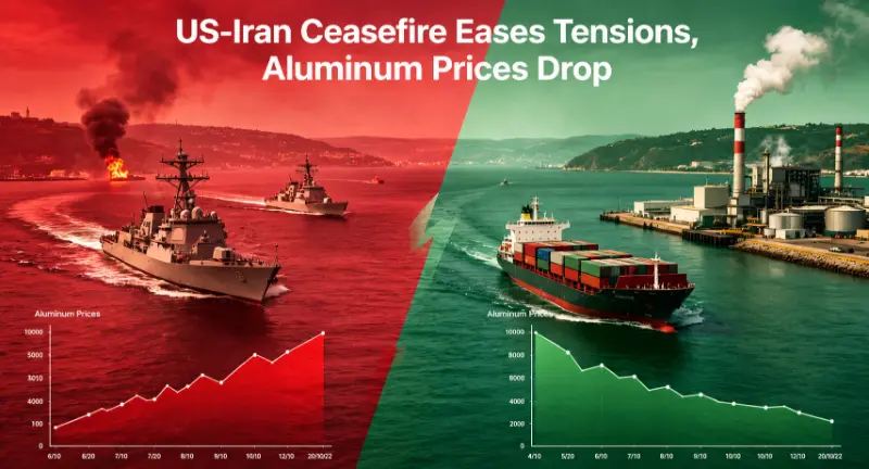 Waffenstillstand zwischen USA und Iran entspannt Spannungen, Aluminiumpreise fallen